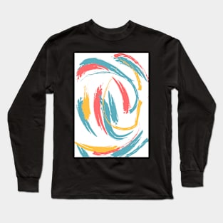 Colorful Paint Splatter Long Sleeve T-Shirt